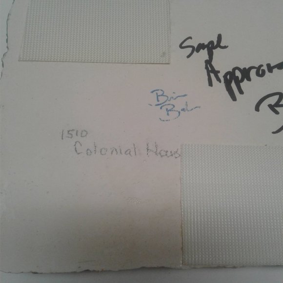 Brian Baker Deja Vu Collection 1510 Colonial House Blue Wall Decor Plaque - Picture 12 of 13